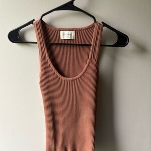 DISSH Victoria Mocha Knit Sweater Tanks